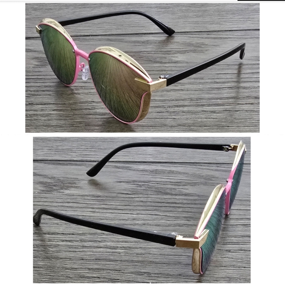Cat Eye Mirror Fashion Glasses, Chic Elegant Retro Minimalist - Picture 11 of 13
